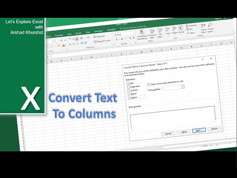 Tutorial on: Convert Text to Columns