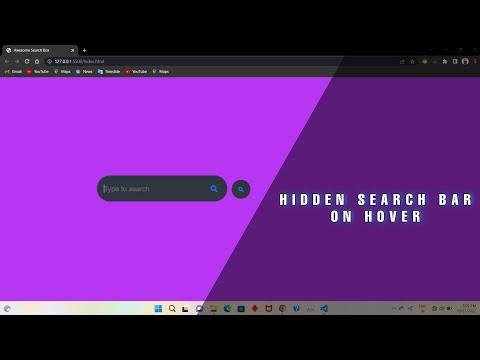 Amazing Search Bar With Cool Hover Effect | Using HTML and CSS 2022