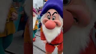 Not so Grumpy #festivaloffantasyparade #shorts #snowwhiteandthesevendwarfs #disneyworld
