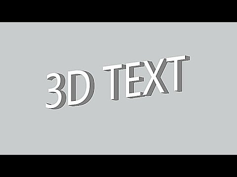 Rotating 3D text tutorial for pure CSS and HTML