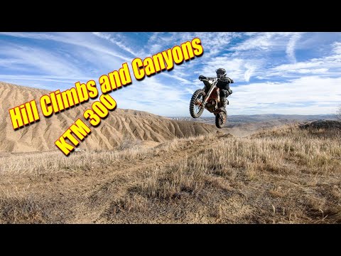 KTM 300 Hill Climbs and Canyons