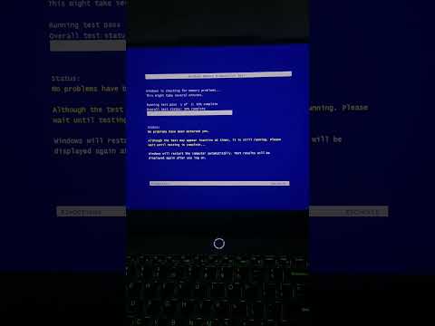 Run: mdsched.exe in your run tab by pressing (win+R).