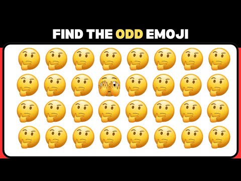 🧠 Observation Skill Test | Find the Odd Emoji Challenge 🔍 | Eye Test Game 2025