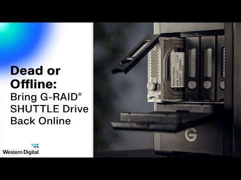 G-RAID SHUTTLE Bring Dead or Offline Drive Online