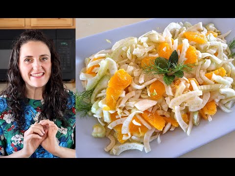 Fennel and orange salad from Sicily, Italian Salad