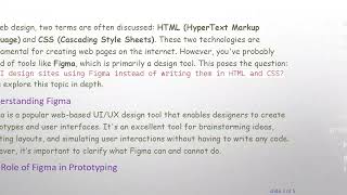Can I Use Figma Instead of HTML and CSS for Web Design?