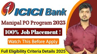 ICICI PO Program Full Details 2025 || IMA Campus details 2025 || PGPB Cource Full Details 2025