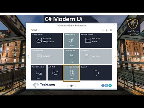 C#-Modern Ui Winform Designing-Lecture 6(Panda Global Protection)