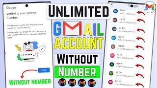 ✅Unlimited Gmail Account Create | New Update 2026 ( Without Phone Verification )
