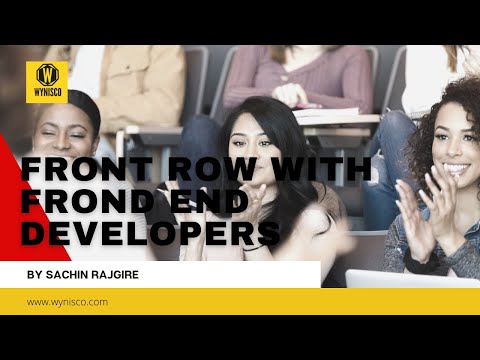Front row with Frond End Developers