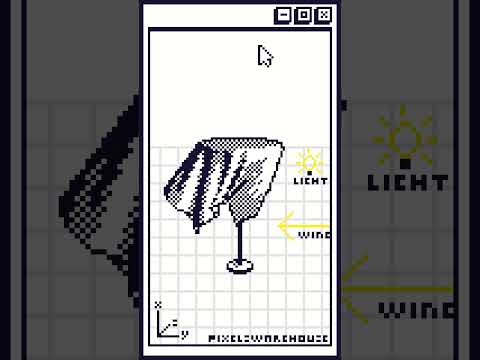 1 bit pixel art cloth wind test