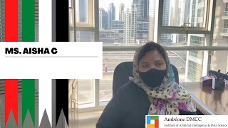 Ms. Aisha's feedback on Ambeone's Data Science Program.