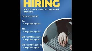 30th March Automation Testing || Manual Testing Requirement for fresher & Experience