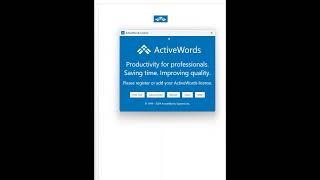 ActiveWords License Activation