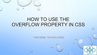 How to use the overflow property in CSS