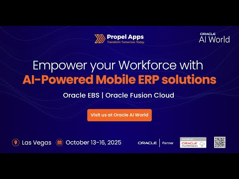 Join the AI Revolution at Oracle AI World 2025 | Propel Apps
