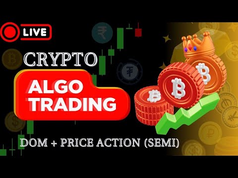 Live Crypto Algo Trading | DOM + Price Action (Semi with Trail ) | 3#live #algotrading   #mehualgo