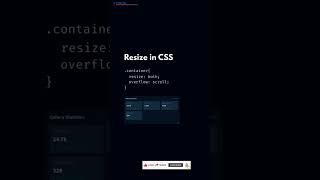 Subscribe 👍 Like ❤️ | Resize Any Element Without JavaScript!