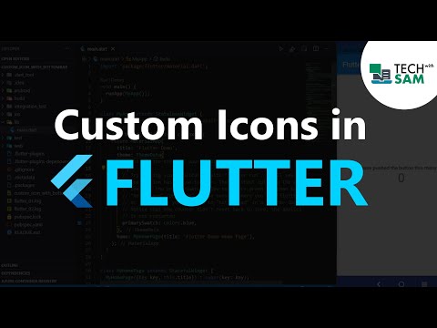 How to add your own custom icons in your Flutter application made easy.