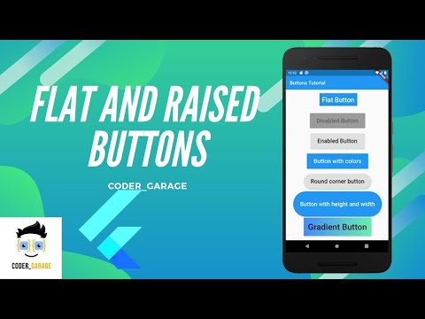 Flat Button | Raised Button | Flutter tutorial for beginners.