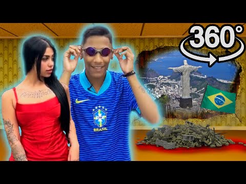 VR 360° Brazilian Guy Menina de Vermelho in Backrooms