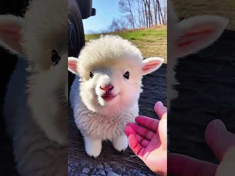 we found a cute little things 🥰 #baby #babysheep #lamb #shorts