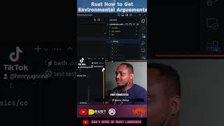 Rust - How to get environmental argument from the terminal #rust #programming #codes #coding
