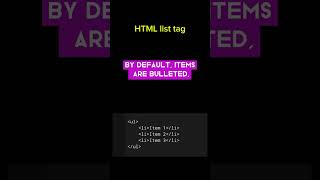 How to use li and ol tags in html? #html #coding #education