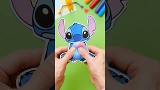 Let’s Craft a Funny Stitch Toy 💙🤩 #art #diy #drawing #kids #squishy