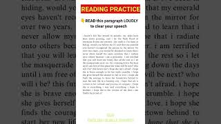 ENGLISH READING PRACTICE! READ AND LEARN ENGLISH BY SPEAKING #english #readingcomprehension #speed
