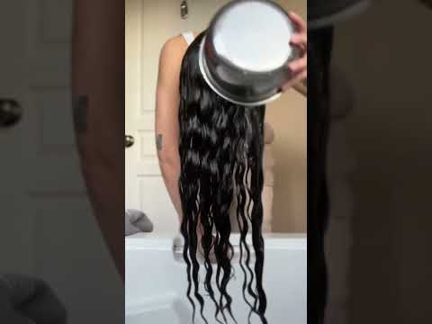 First time trying seaweed hair 😍 #seaweedhair #curlyhair #washday