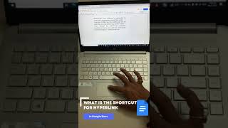 What is the shortcut for hyperlink in Google Docs?