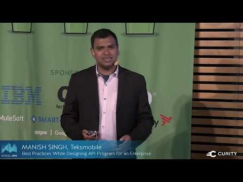 Teksmobile's Manish Singh speaks about Best Practices while Designing API Program for an enterprise