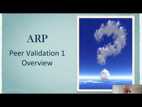 Peer-validation part 1. Overview