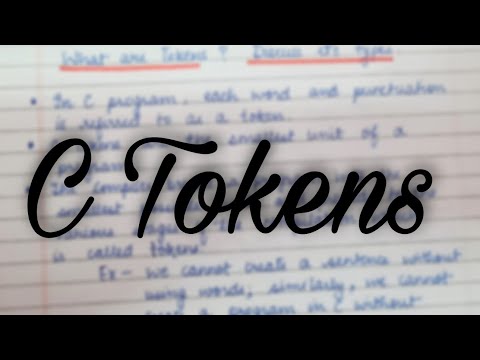 TOKENS IN C | C TOKENS IN HINDI | Full explanation C tokens | #coding #programming #cprogramming #cp
