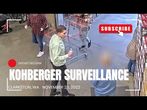 Kohberger Surveillance Footage - Clarkston, WA - November 13, 2022