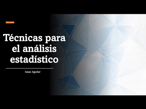 Técnicas para el análisis estadístico 2