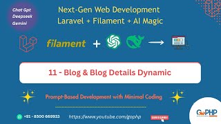 11 - Dynamic Blog & Blog Details with AI Tools | Next-Gen Laravel Project using ChatGPT