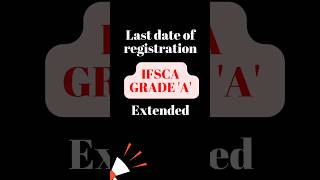 📢LAST DATE EXTENDED | IFSCA Grade A registration date extended #shorts #short #ytshorts #ifsca #exam