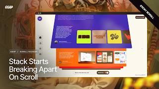 This 3D Sticky Card Stack Just Peels Off One by One (ScrollTrigger)