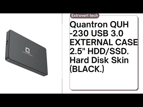 Quantron USB 3.0 Enclosure Review Transform Your Old Hard Drive into a New SSD!