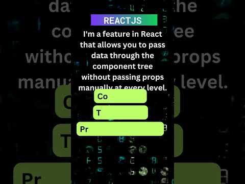 ReactJS Components: Unleashing the Potential of the Context API for Global State Management! #coding