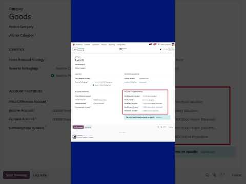 Odoo Automatic Inventory Valuation #odoo #odooerp #odoo18 #erp