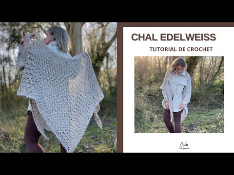 CHAL CROCHET PASO A PASO MUY FACIL, CHAL EDELWEISS, CROCHET PASO A PASO, PATRONES DE GANCHILLO