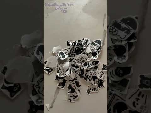 Making homemade stickers | #art #stickers #homemade 