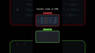 Junior vs. Senior Developer 🤯🔥#Coding #WebDev #LearnToCode #JuniorVsSenior #CodeTips #code