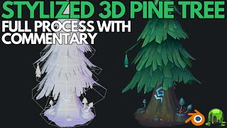 Stylized 3D Pine Tree