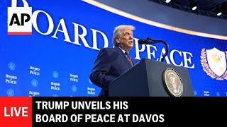 LIVE: Trump unveils his Board of Peace at Davos (full speech)