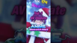 Top 5 Anime Vanguards Update | Roblox | Anime Vanguards #roblox #shorts #animevanguards #tierlist