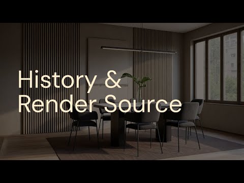 History & render source in MyArchitectAI